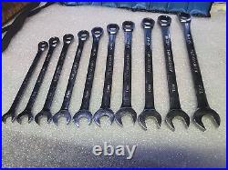 Armstrong 10 Pc. Long Metric Ratcheting Combination Wrench Set. USA