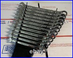 Armstrong Tools USA 12pc Metric Ratcheting Combination Wrench Set 8-19mm