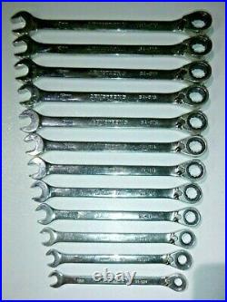 Armstrong Tools USA 12pc Metric Reversible Ratcheting Combi Wrench Set 8-19mm