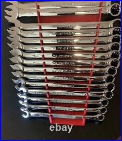 Armstrong Tools USA 15pc Metric Combination Wrench Set 7-19mm & 21-22mm
