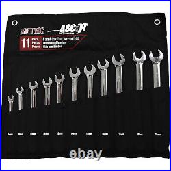 Ascot 11 Piece Metric Combination Long Wrench Set