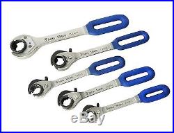Astro Pneumatic 7120M 5 Piece Ratchet And Release Flare Nut Wrench Set -metric