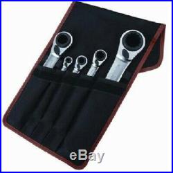 BAHCO S4RM/5T 5pce REVERSIBLE 836mm RATCHET RING SPANNER SET 20 SIZES