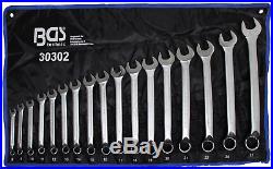 BGS Germany 17-pcs Combo Open and Ring Ended Cr-V Spanner Set Offset Ring 8-27mm