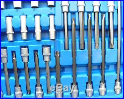 BGS Germany 213-pcs 1/4drive 3/8drive 1/2drive Ratchet Wrench Socket Bit Set