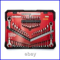 BRAND NEW Husky 30 pc. Metric SAE Combination Ratcheting Wrench Set