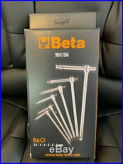 Beta Tools Sliding T-Handle Allen Key Wrench Set 2.5mm 8mm