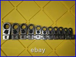 BluePoint by Snapon 11 pc 3/8 Drive Metric Ratcheting Crowfoot Wrench Set 8-19