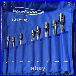 Blue Point Double Flex Socket Wrench 8 Pc Metric Set 12 Pt 6MM-23MM BLPBWRES8