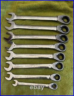 Blue Point Metric Ratcheting Wrench Set 8 Piece Reversible Missing Some Sizes