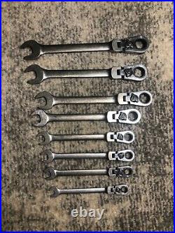 Blue Point (Sold By Snap On) 8 Pc Metric Flex Head Ratcheting Combo Wrench Set