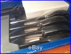 Bluepoint sold by Snap On 4 pc 12-Point Metric 15° Offset Ratcheting spanner set