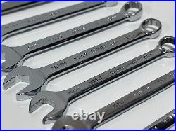 Bonney Tools USA COMPLETE 14pc Metric Full Polish Combination Wrench Set, 12 Pt