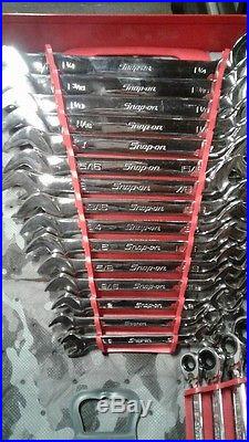 Brand New Snap-On Tools Offset Wrench Set Inch And Metric 30 Piece Lot