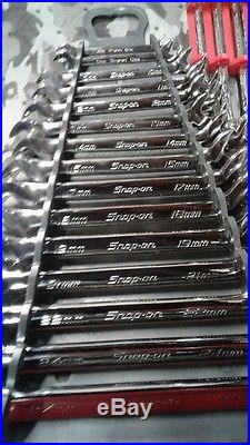 Brand New Snap-On Tools Offset Wrench Set Inch And Metric 30 Piece Lot