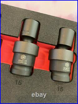 Britool Hallmark 1/2 Drive Flexi Universal Joint UJ Set in Foam 10mm 24mm