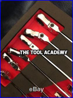 Britool Marque Of Skill 8mm 21mm Flexi Ratcheting Spanner Wrench Set in Foam