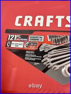 CRAFTSMAN 121 Piece Standard / Metric Combination Gunmetal Mechanic tool set