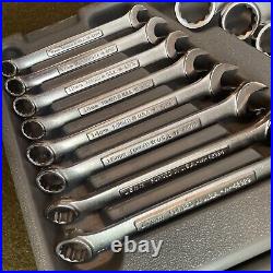 CRAFTSMAN 12PT METRIC 14PC COMBINATION WRENCH SET 946934 With CASE VINTAGE USA