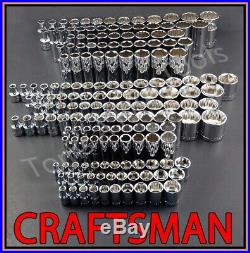 CRAFTSMAN 189pc 1/4 3/8 1/2 Dr SAE & METRIC MM Ratchet Wrench Socket Set