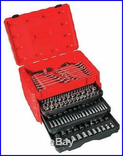 CRAFTSMAN 224-Piece Mechanics Tool Set Standard Metric 72 Tooth Ratchet Wrenches