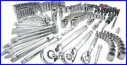 CRAFTSMAN 224-Piece Mechanics Tool Set Standard Metric 72 Tooth Ratchet Wrenches