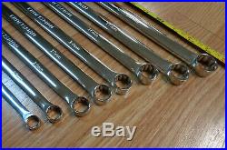 CRAFTSMAN Long Beam Double Box End RATCHETING WRENCH SET METRIC 8pc XL Polished