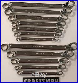 CRAFTSMAN Polished Deep Offset Box End 12pc Piece SAE/MM Inch Metric Wrench Set