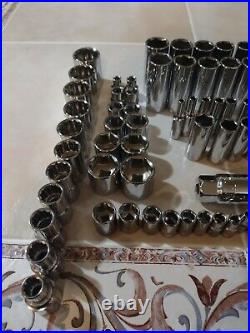 CRAFTSMAN Socket Set Tools 113 pc 1/4 3/8 1/2 Dr SAE MM, Wrench ratchet set New