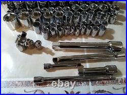 CRAFTSMAN Socket Set Tools 121 pc 1/4 3/8 1/2 Dr SAE MM, Wrench ratchet set New