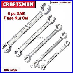 CRAFTSMAN TOOLS 10 pc SAE and MM Flare Nut Wrench Set 9-18 MM 1/4-7/8 SAE