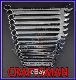 CRAFTSMAN TOOLS 36pc FULL POLISH Long Beam SAE METRIC MM Combination Wrench Set