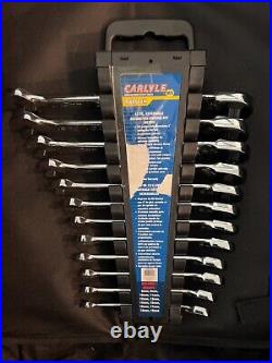 Carlyle 12 Piece Reversible Ratcheting Wrench Set Metric Polished Chrome RWR612M