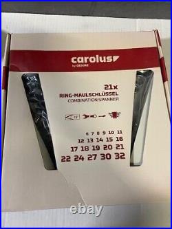 Carolus by Gedore 0900.0021 1813552 21 pc combination wrench set, 6-32 mm NEW