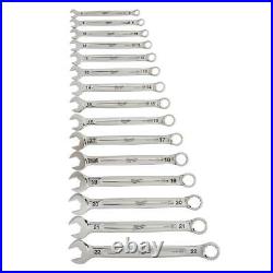 Combination Metric Standard Wrench Mechanics Tool Set 15-Piece Hand Tools