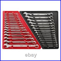 Combination SAE And Metric Wrench Mechanics Tool Set (30-Piece)