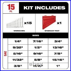 Combination SAE And Metric Wrench Mechanics Tool Set (30-Piece)