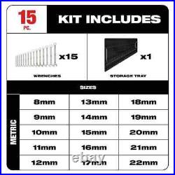 Combination SAE And Metric Wrench Mechanics Tool Set (30-Piece)