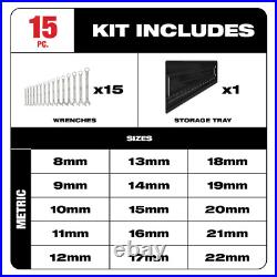 Combination SAE and Metric Wrench Mechanics Tool Set (30-Piece)