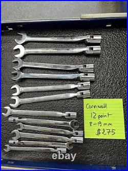 Cornwell Tools Socket Wrench Set Metric 8-19mm
