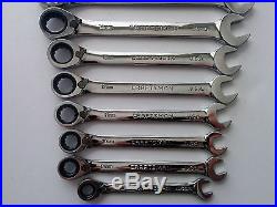 Craftsman 12pc Metric Reversible Ratcheting Combination Wrench Set USA NEW NOS