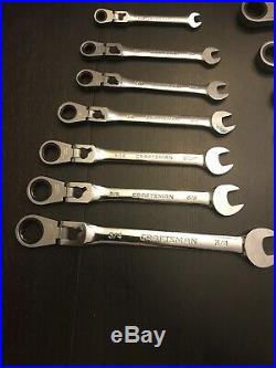 Craftsman 14pc Metric Standard Reversible Locking Flex Ratcheting Wrench Set