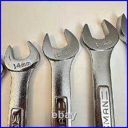 Craftsman 15 Piece Combination Wrench Set Metric Made In USA withBox 9-44186 NOS