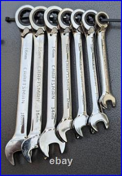 Craftsman 15 pc Combination Ratcheting Wrench Set Metric and SAE A-AE Chrome