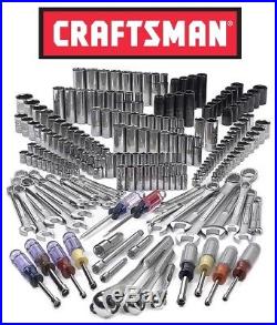 Craftsman 207 Piece Mechanics Tool Set Sockets Impact Ratchets Wrench Metric SAE