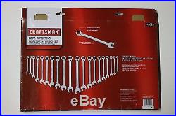 Craftsman 20 Pc Ratcheting Combination Wrench Tool Set Inch Metric 46820 Retail