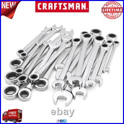 Craftsman 20 Piece Combination Ratcheting Wrench Set Inch/Metric 46820 Brand New