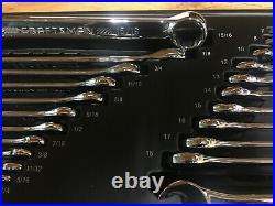 Craftsman 23 Pc Combination Wrench Set Sae & Metric Full Polish 19mm & 15/16
