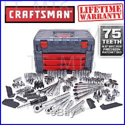Craftsman 254 PC Mechanics Tool Set with 75 Tooth Ratchet Ratcheting Wrench #263