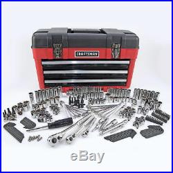 Craftsman 260 pc Mechanics Socket Tool Set Kit 3 Drawer Tool Box SAE Metric